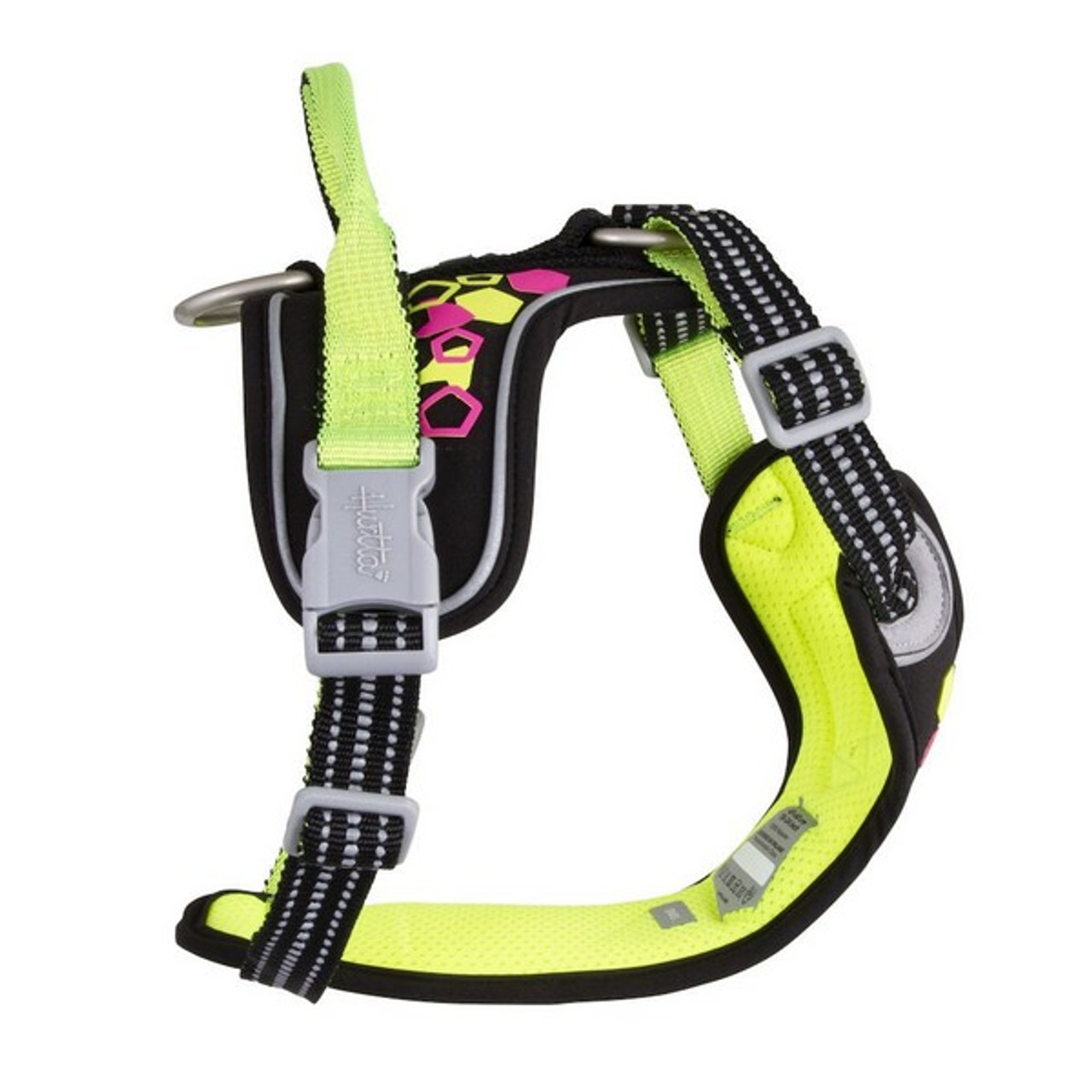 Hurtta Weekend Warrior Hundesele Neon & Sort (45-60 cm)
